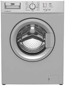 Серебристая стиральная машина Beko WRS 55 P1 BSS
