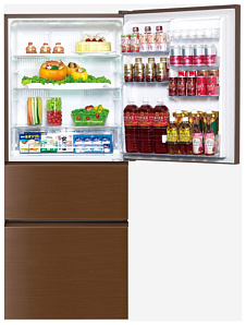 Недорогой бесшумный холодильник Panasonic NR-C 535 YG-T8 коричневый