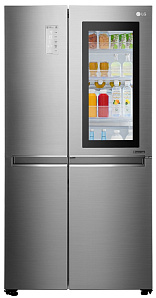 Серебристый холодильник LG GC-Q247CABV InstaView
