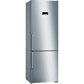 Серебристый холодильник Bosch KGN49XI2OR
