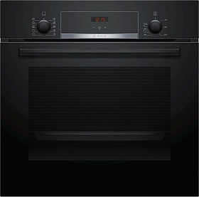 Чёрный электрический духовой шкаф Bosch HBJ 554 YB0R