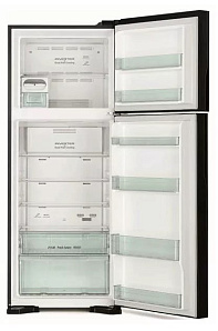 Чёрный двухкамерный холодильник  HITACHI R-V 542 PU7 BBK фото 3 фото 3