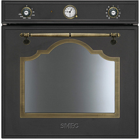 Черный духовой шкаф Smeg SF750AO Cortina
