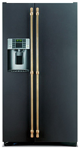 Широкий двухкамерный холодильник Iomabe ORE 30 VGHCNM черный