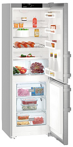 Серебристый холодильник Liebherr CUef 3515
