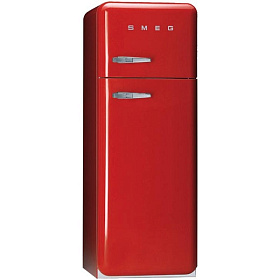 Холодильник бордового цвета Smeg FAB 30RR1