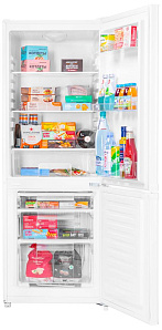 Невысокий холодильник с морозильной камерой Maunfeld MFF150W