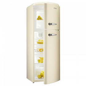 Бежевый холодильник в стиле ретро Gorenje RF 60309 OC