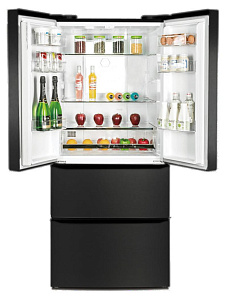 Холодильник темных цветов Hyundai CM5045FDX фото 2 фото 2