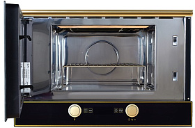 Чёрная микроволновая печь в ретро стиле Kuppersberg RMW 393 B фото 2 фото 2