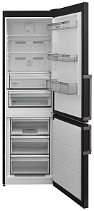 Чёрный холодильник Scandilux CNF 341 EZ D/X фото 2 фото 2