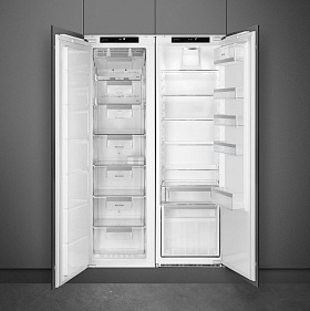 Холодильник маленькой глубины Smeg S8L174D3E фото 3 фото 3