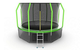 Батут с сеткой EVO FITNESS JUMP Cosmo 12ft (Green) + нижняя сеть фото 3 фото 3