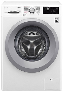 Узкая стиральная машина  с большой загрузкой LG F 2J5HS4W белая