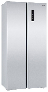 Двухдверный белый холодильник Hiberg RFS-480 DX NFW