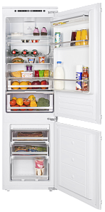Узкий двухкамерный холодильник Maunfeld MBF177NFFW