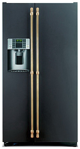 Чёрный холодильник Iomabe ORE 24 VGHFNM черный