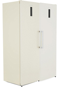 Двухкамерный бежевый холодильник Scandilux SBS 711 EZ 12 B фото 3 фото 3