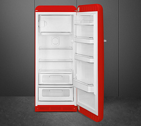 Красный холодильник в стиле ретро Smeg FAB28RRD5 фото 4 фото 4