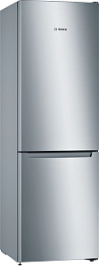 Двухкамерный серебристый холодильник Bosch KGN36NLEA