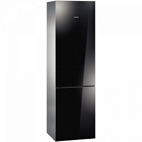 Чёрный холодильник Siemens KG39FSB20