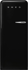 Чёрный холодильник Smeg FAB28LBL5