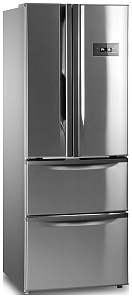 Двухкамерный холодильник высотой 180 см TESLER RFD-360 I INOX