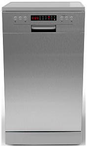 Серебристая узкая посудомоечная машина De’Longhi DDWS 09 S Favorite