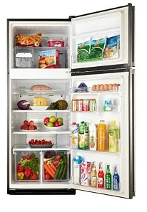 Широкий двухкамерный холодильник Sharp SJ-58CBK фото 2 фото 2