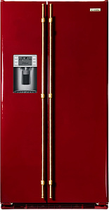 Цветной двухкамерный холодильник Iomabe ORE 24 CGHFRR Бордо