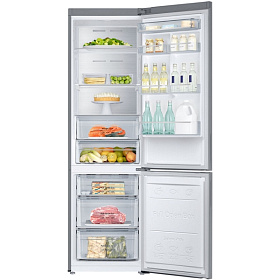 Серебристый холодильник Samsung RB 37J5271SS