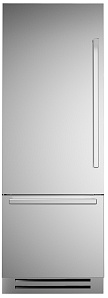 Большой встраиваемый холодильник с большой морозильной камерой Bertazzoni REF75PIXL