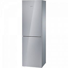 Серебристый холодильник Bosch KGN 39SM10R (серия Кристалл)