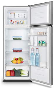 Маленький серебристый холодильник Hisense RT-267D4AD1 фото 4 фото 4