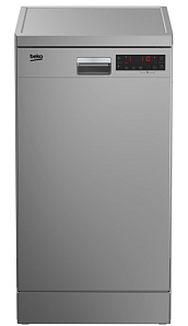 Серебристая узкая посудомоечная машина Beko DFS 25 W 11 S фото 2 фото 2