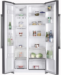 Двухдверный холодильник с морозильной камерой Graude SBS 180.0 E фото 2 фото 2