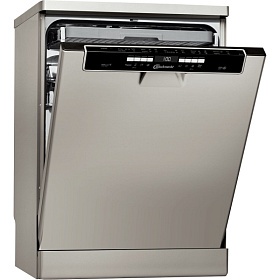 Серебристая посудомоечная машина Bauknecht GSFP X284A3P