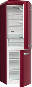 Красный холодильник в стиле ретро Gorenje ONRK619ER