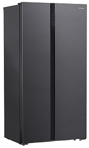 Холодильник Хендай Сайд бай Сайд Hyundai CS5003F черная сталь фото 2 фото 2