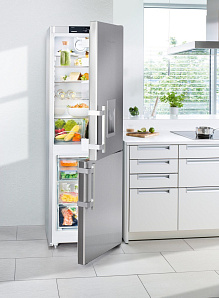Серебристый холодильник Liebherr CNef 3535 фото 4 фото 4