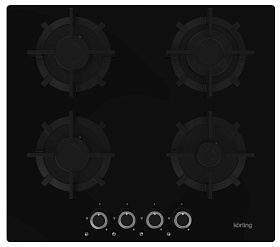 Чёрная варочная панель Korting HGG 6420 CN
