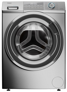 Серебристая стиральная машина Haier HW60-BP12929BS