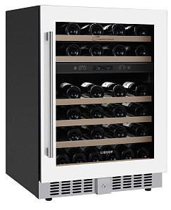 Двухзонный винный шкаф LIBHOF CXD-46 white