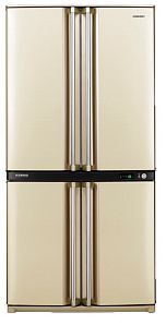 Золотистый холодильник Sharp SJ-F95STBE