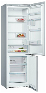 Двухкамерный серебристый холодильник Bosch KGV39XL22R фото 2 фото 2