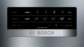 Двухкамерный серый холодильник Bosch KGN49XLEA фото 4 фото 4