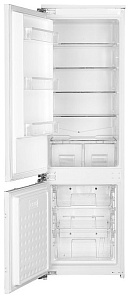 Встраиваемый двухкамерный холодильник с no frost Ascoli ADRF 225 WBI