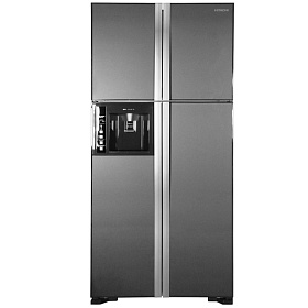 Серый холодильник HITACHI R-W722PU1GGR