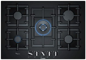 Чёрная газовая варочная панель Bosch PPQ7A6B90R