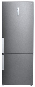 Двухкамерный холодильник шириной 70 см Hyundai CC4553F нерж сталь